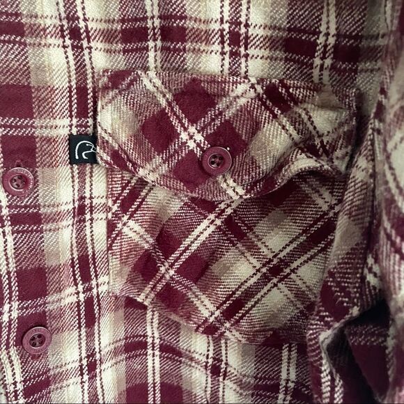 DUCKS UNLIMITED CANADA Flannel Plaid Button Down Shirt S - Picture 7 of 9